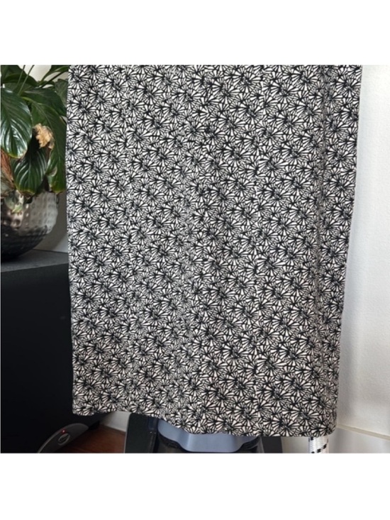Garnet Hill Everyday T-Shirt Dress in Carbon Origami Geo Print Sz S